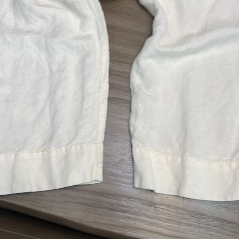 MADEWELL LINEN BLEND HIGH WAISTED PLEATED TROUSER PANTS - Picture 5 of 16
